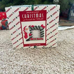 House of Lloyd, Santa, and me picture frame